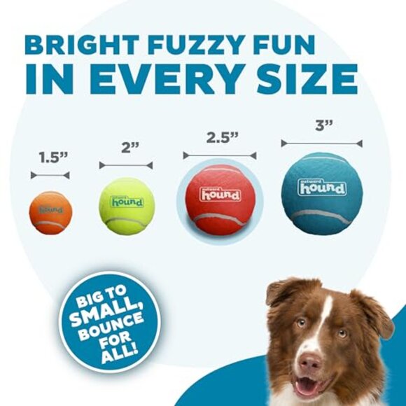 Squeaker Tennis Ball Dog Toys Interactive Fetch Play Training Exercise Medium - Picture 4 of 7